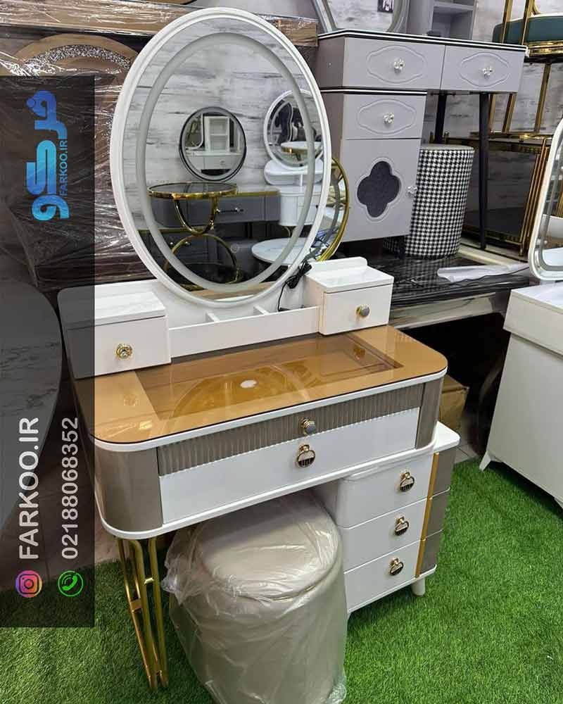 آینه رومیزی چراغ دار تاچ فرکو