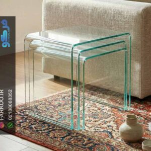 میز شیشه ای عسلی TL08