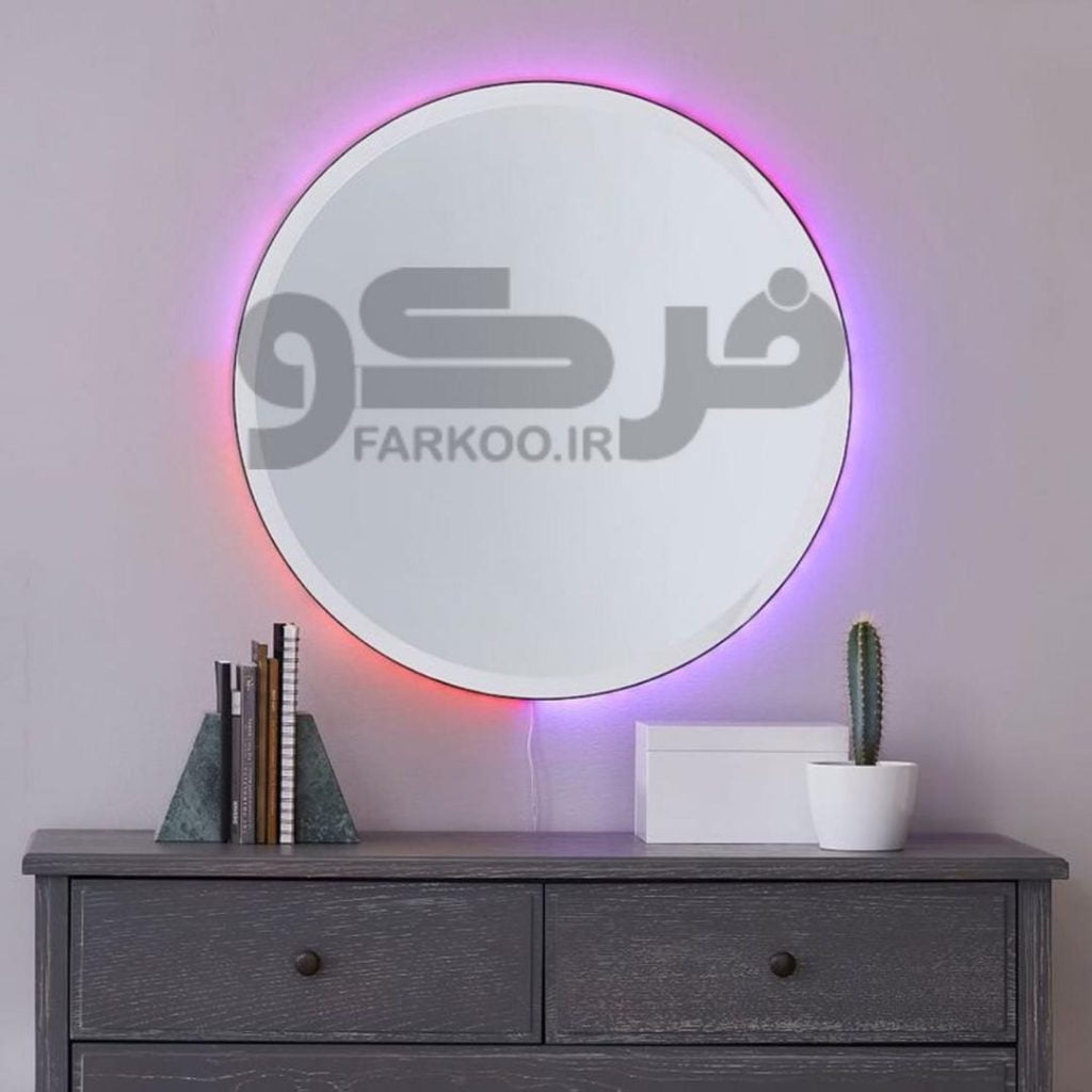 آینه پشت نور دار 
