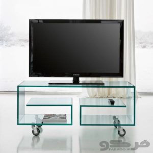 میز تلویزیون شیشه ای