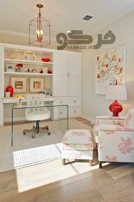 میز شیشه ای اداری فرکو