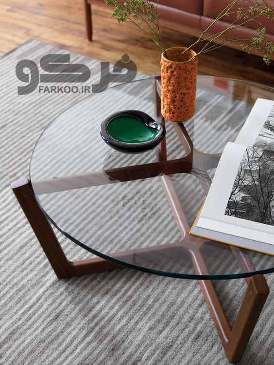 شیشه میز مبل