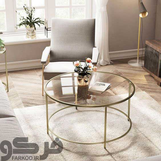 شیشه میز مبل