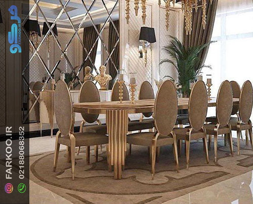 آینه کاری اتاق پذیرایی