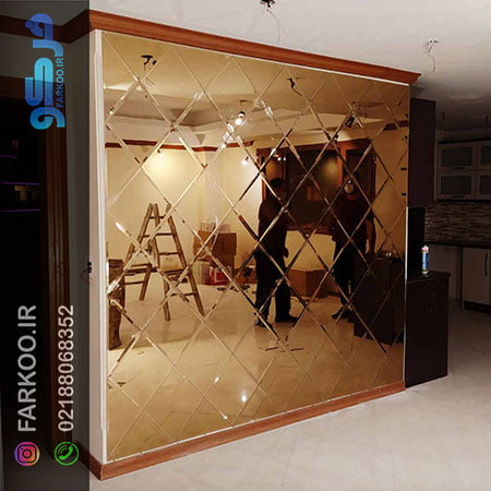 آینه کاری اتاق پذیرایی