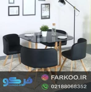 شیشه روی میز 4 نفره
