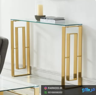میز پیشخوان شیشه ای 