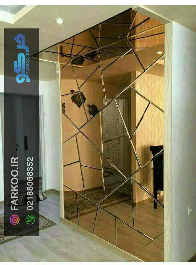  آینه کاری حال پذیرایی 13