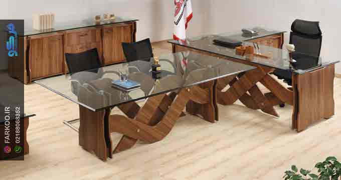 قیمت شیشه میزهای اداری 18