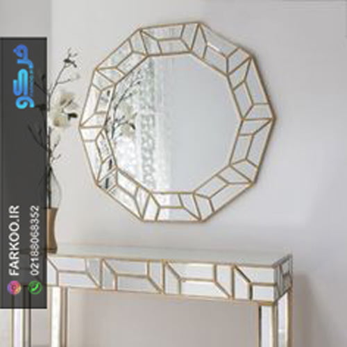 آینه کنسول رنگ مسی