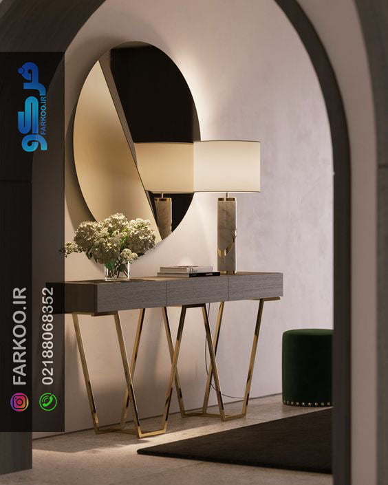 آینه کاری کنسول بالای