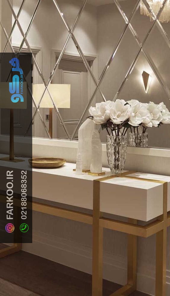 آینه کاری کنسول بالای 