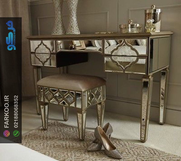 میز آرایش شیشه ای