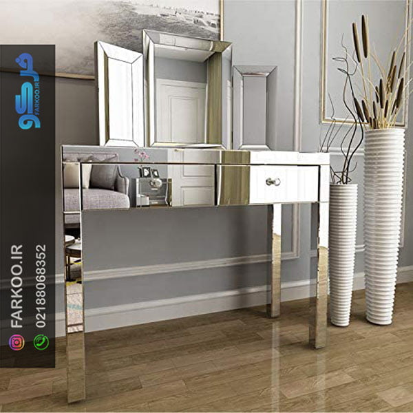 میز آرایش شیشه ای