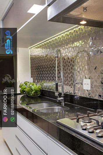 آینه کاری بین کابینت