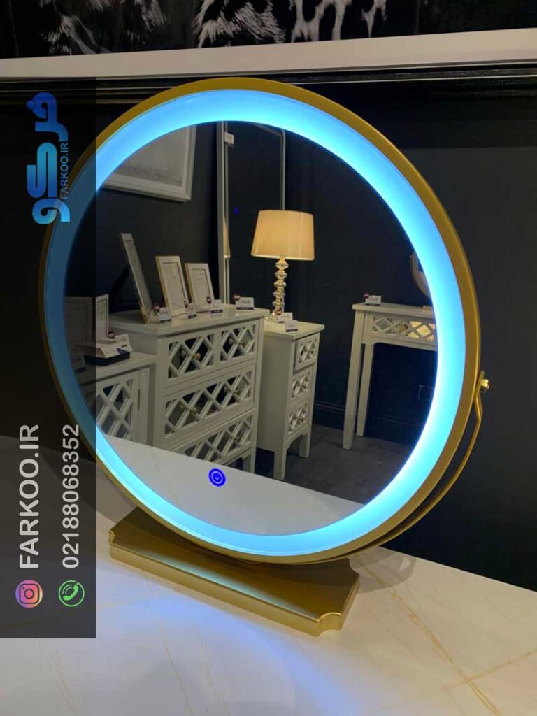 آینه گریم چراغ دار قیمت با سنسور تاچ