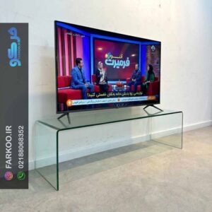 میز تلویزیون شیشه ای خم مدل TL12