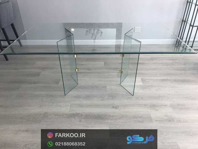 میز شیشه ای کنفرانس