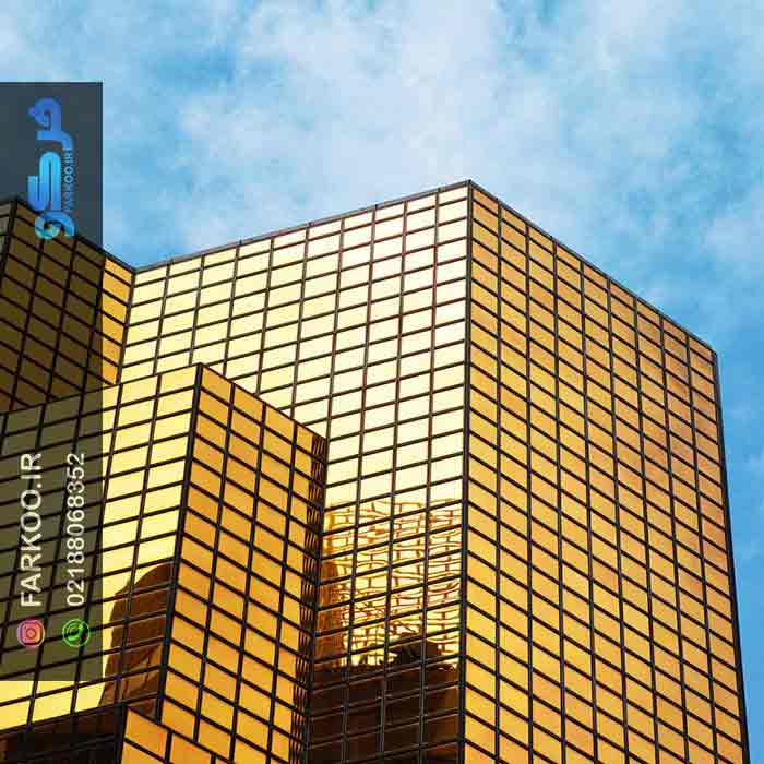 شیشه رفلکس طلایی