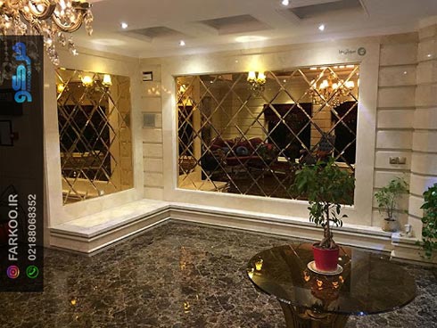 آینه تراش خورده لوزی