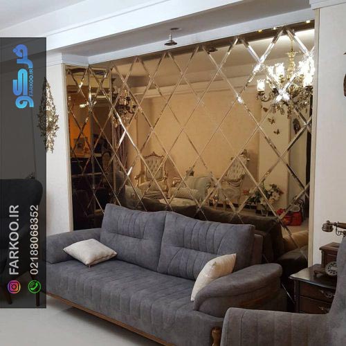آینه تراش خورده لوزی
