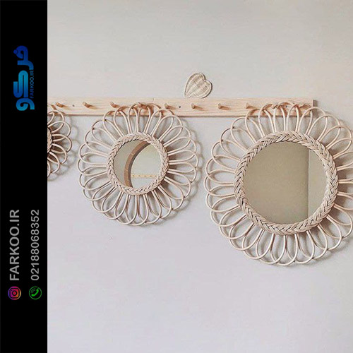  آینه دیواری گلدار