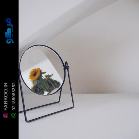 آینه گرد پایه دار