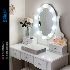 قیمت آینه چراغ دار گرد