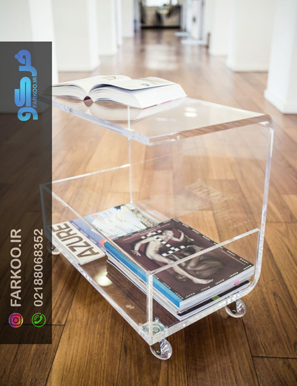 قیمت میز عسلی شیشه‌ای فرکو
