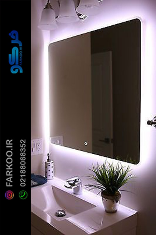 آینه چراغ دار