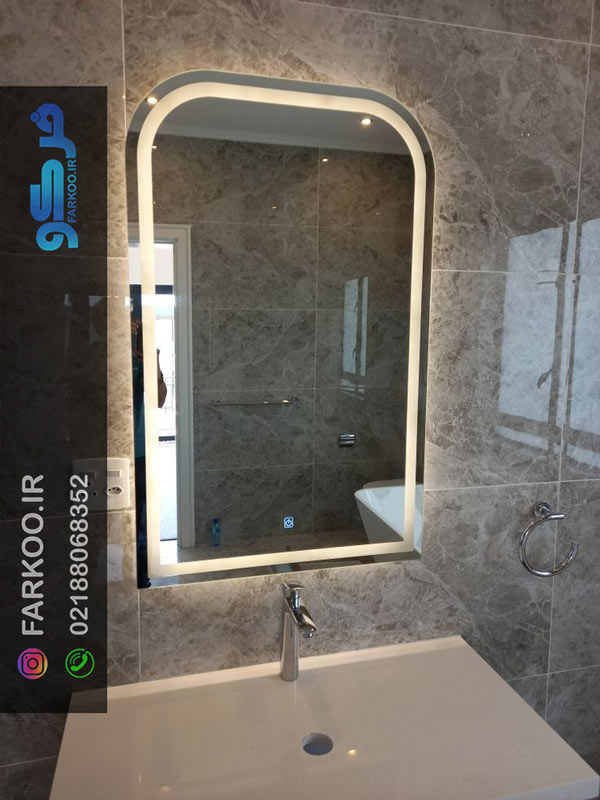 آینه چراغ دار حمام