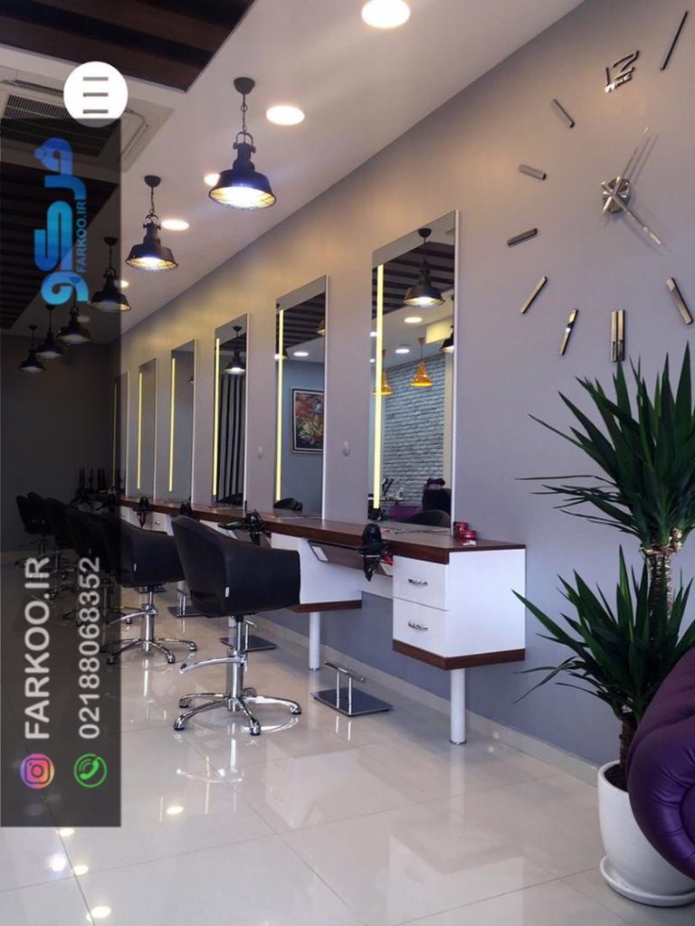 مدل آینه آرایشگاه