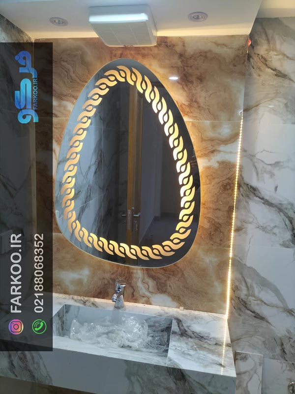آینه روشویی نور دار
