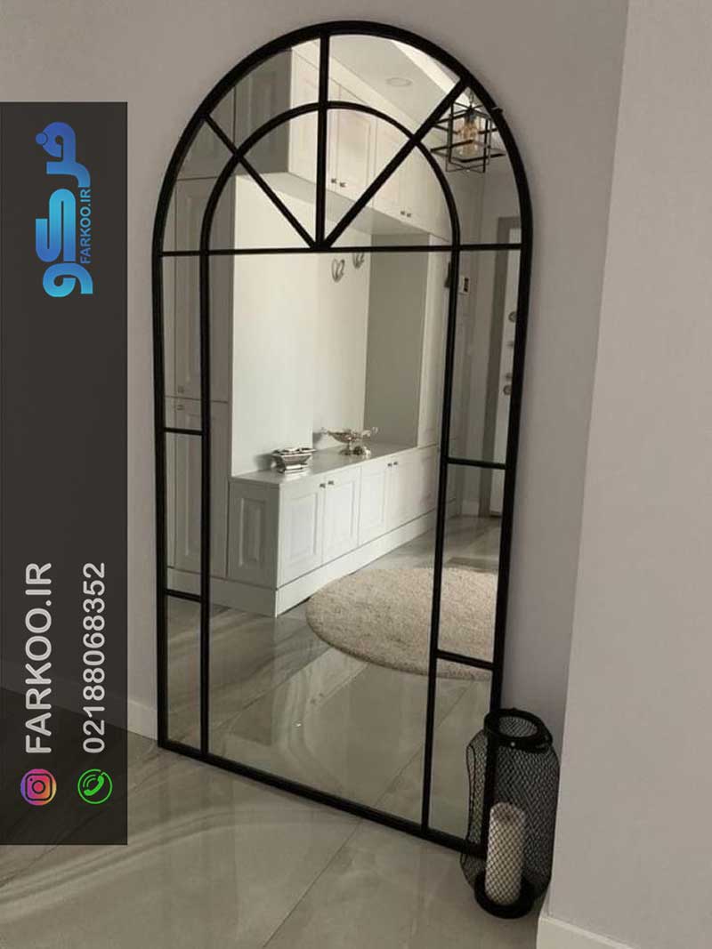 آینه گنبدی پنجره ای مشکی