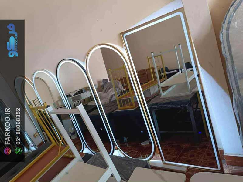 عکس آینه بک لایت آرایشگاهی
