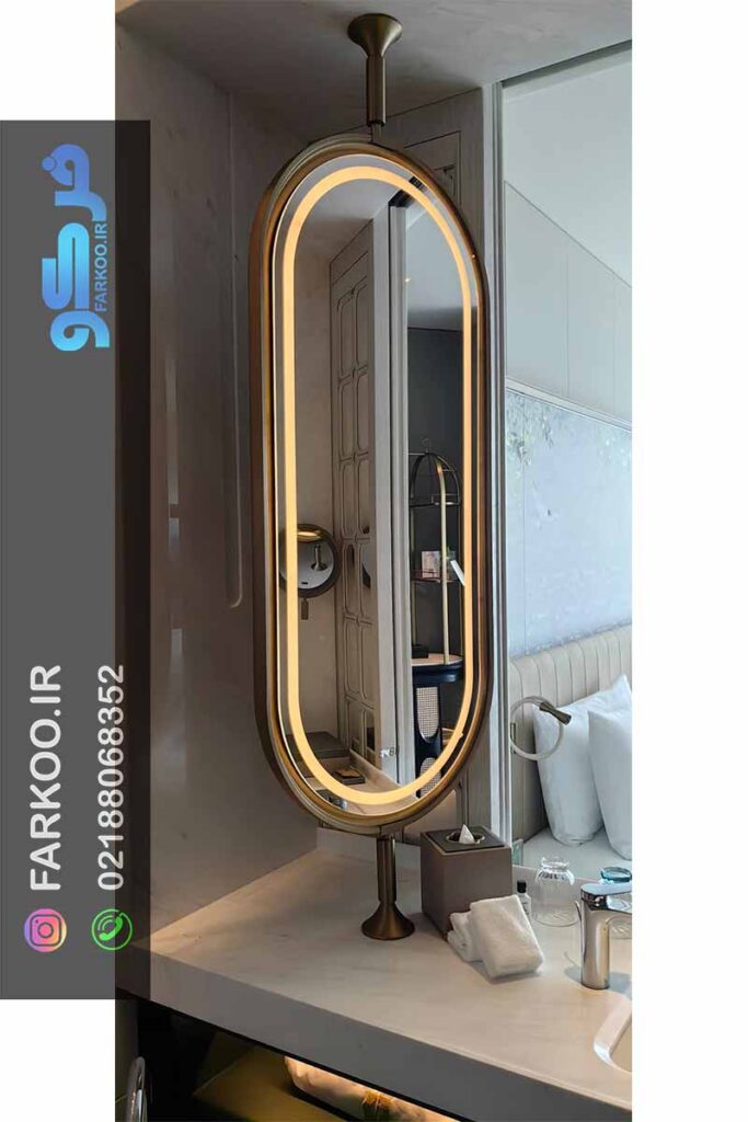 آینه رومیزی led