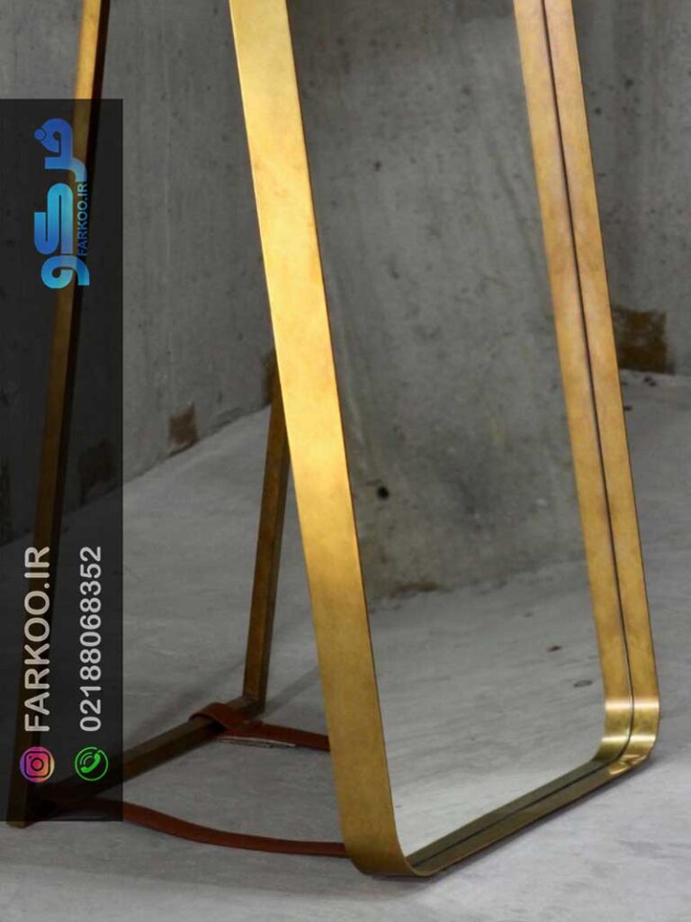 آینه قدی قاب طلایی