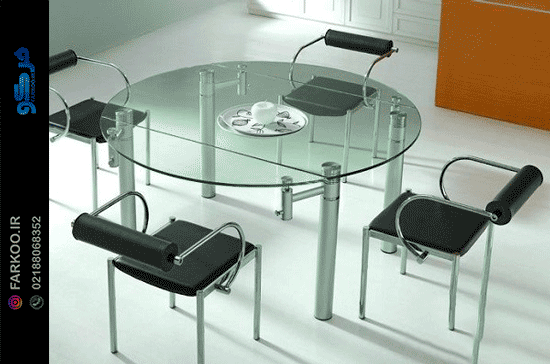 میز ناهارخوری شیشهای مناسب