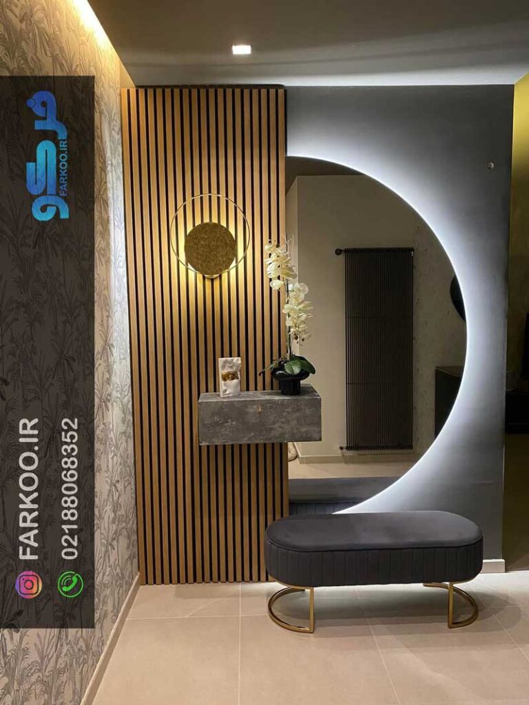 آینه قدی نیم دایره