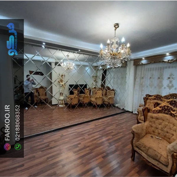 قیمت آینه کاری دیوار