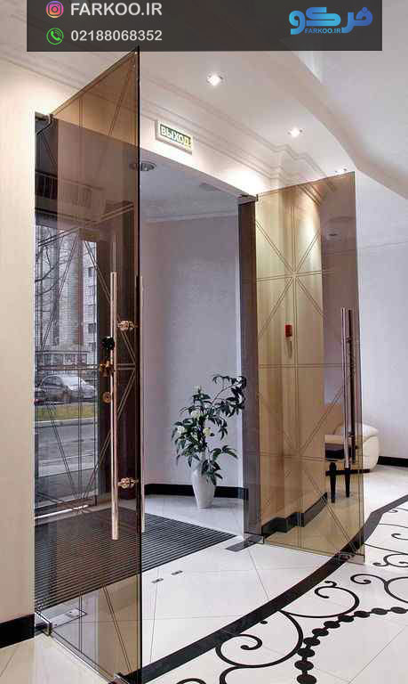 درب شیشه ای راهپله