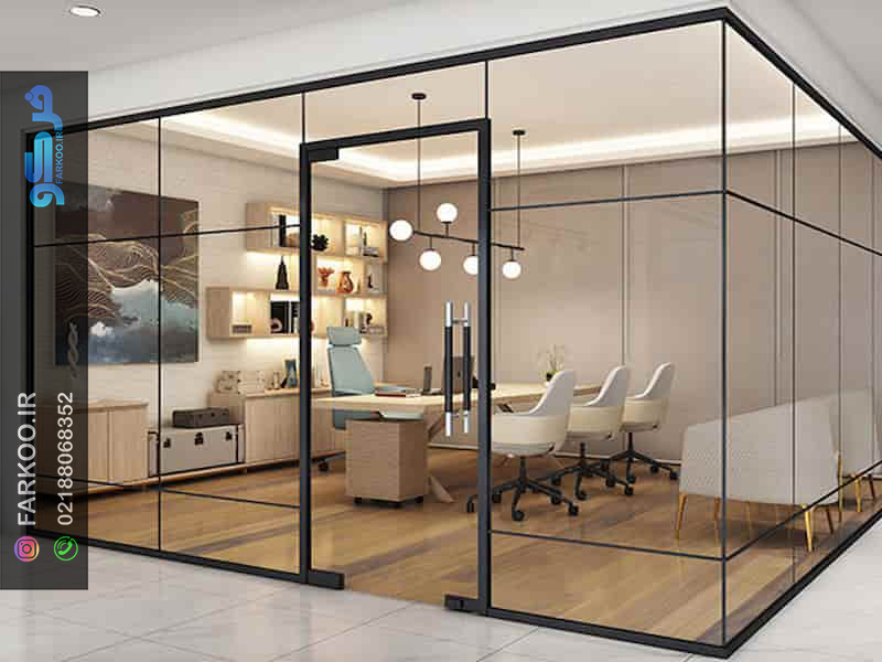 پارتیشن شیشه‌ای ساده