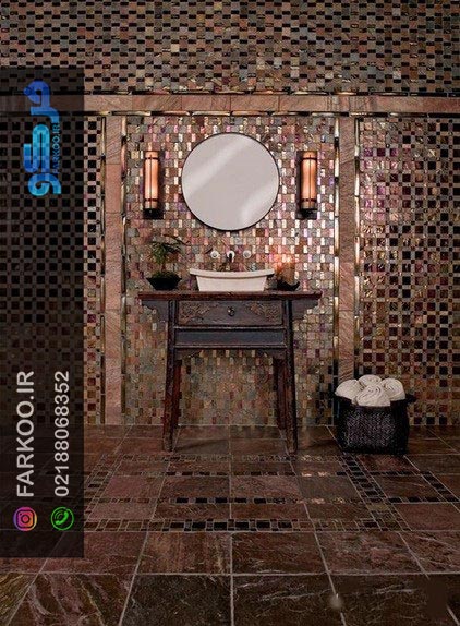 چسباندن آینه به کاشی حمام