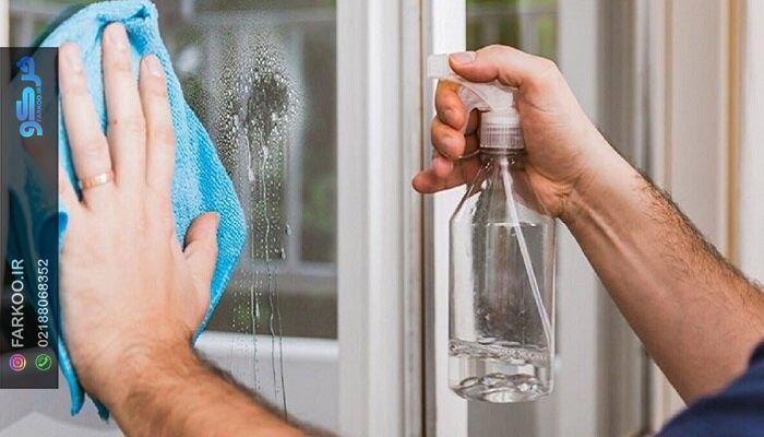 برق انداختن شیشه و آینه