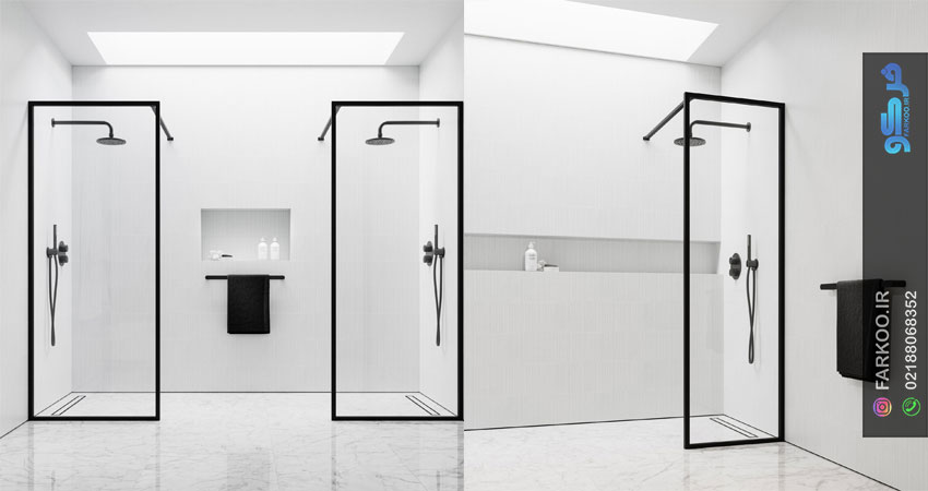 قیمت پارتیشن شیشه‌ای حمام