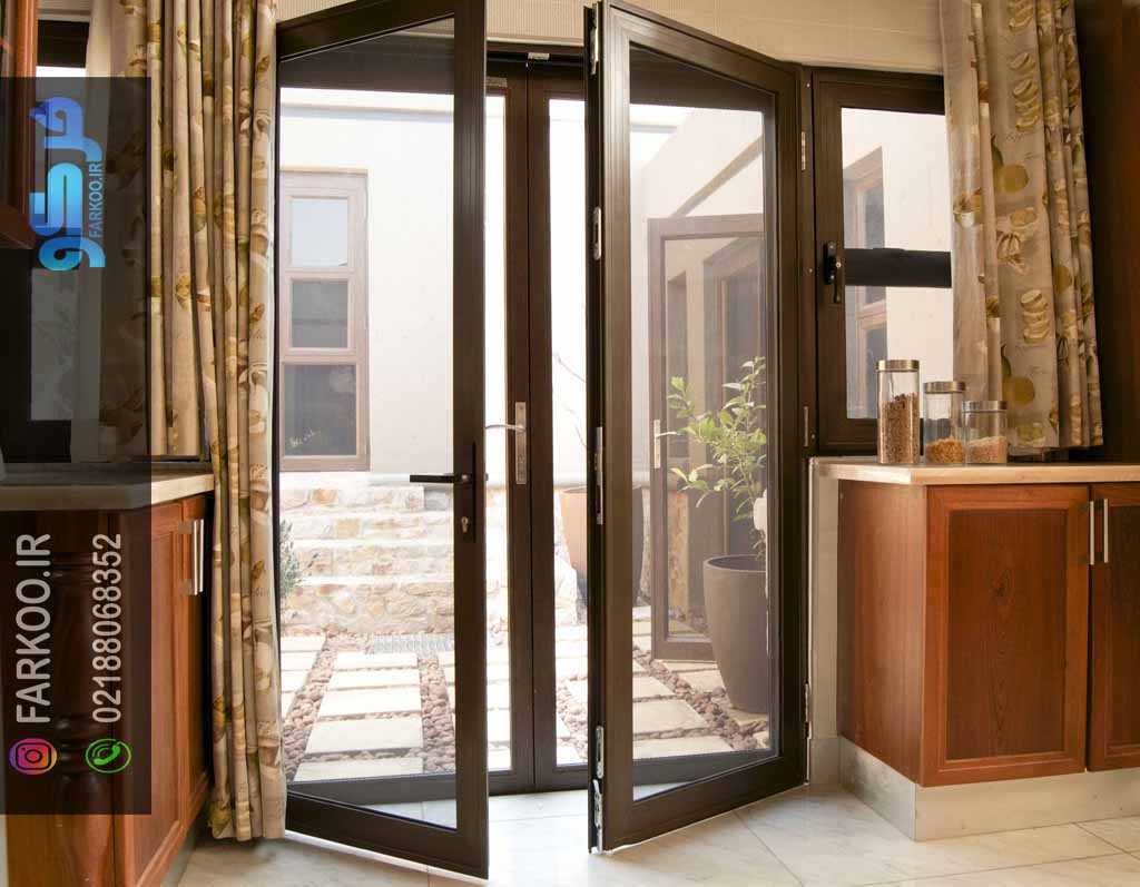 درب upvc تمام شیشه