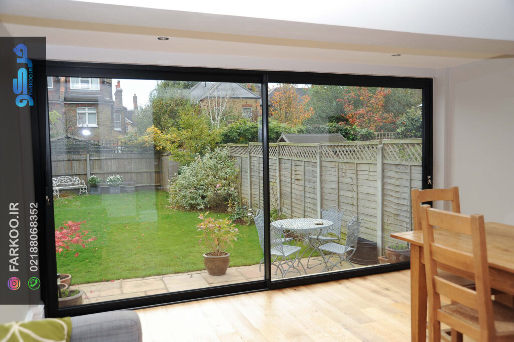 درب upvc تمام شیشه