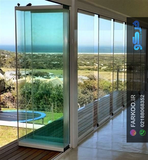 شیشه ریلی برای تراس