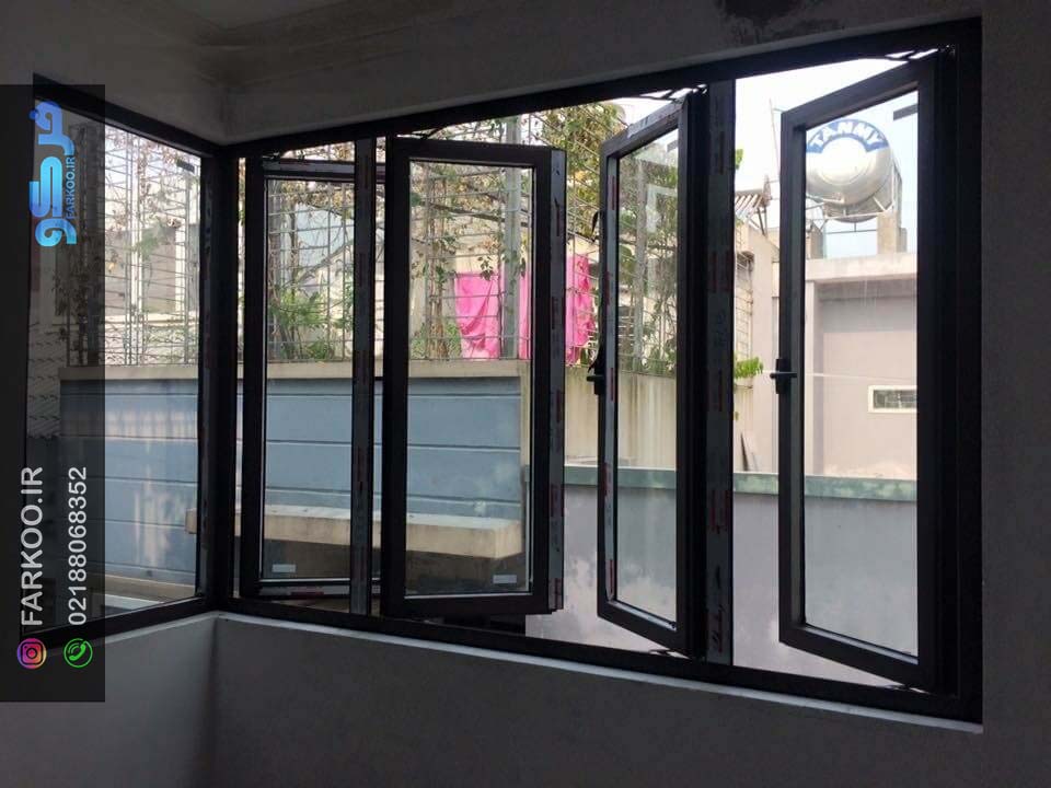 پنجره آلومینیومی مشکی