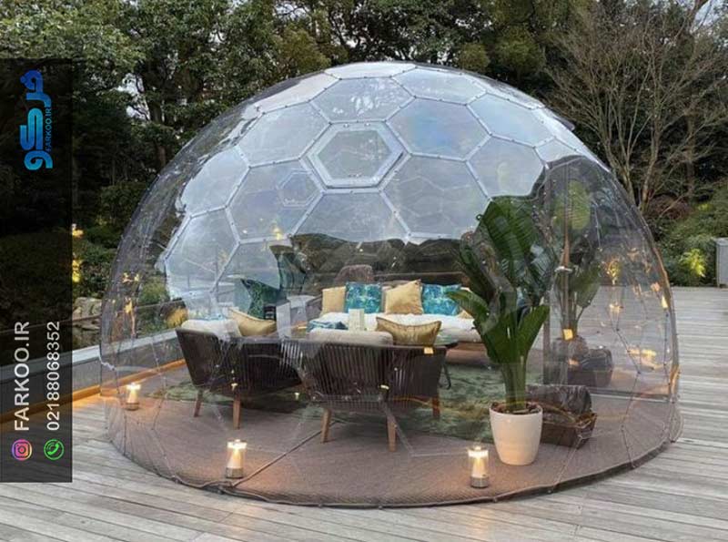 نورگیر حبابی شیشه ای